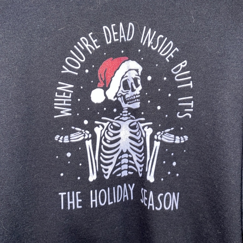 Skeleton Holiday Crewneck - Picture 2 of 4